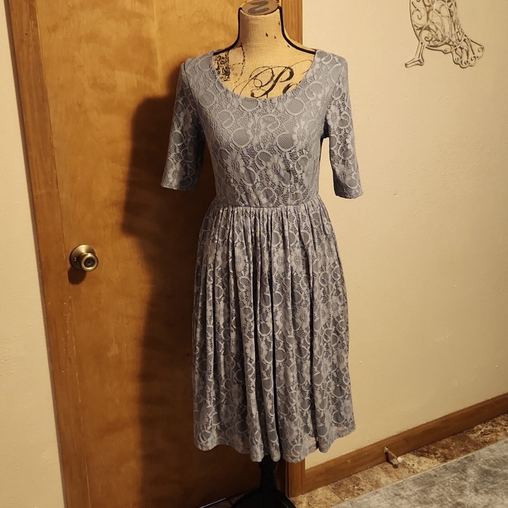 Mikarose Grey Lace Dress Size XS *NWT*